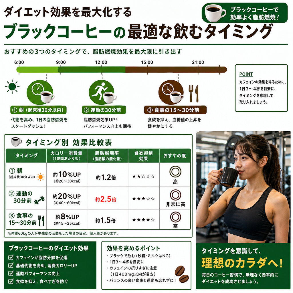 効果を高めるおすすめの飲むタイミング
