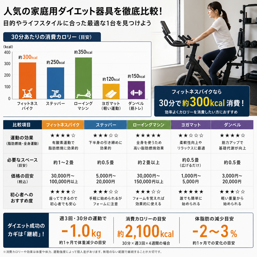 ダイエット器具で一番効果があるのはどれ？