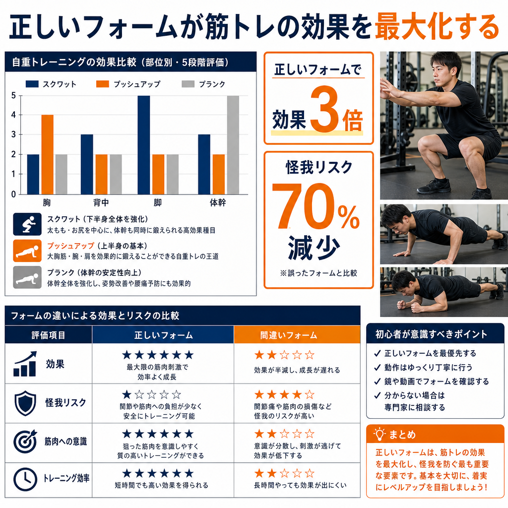 正しいフォームで行うことが何より大切