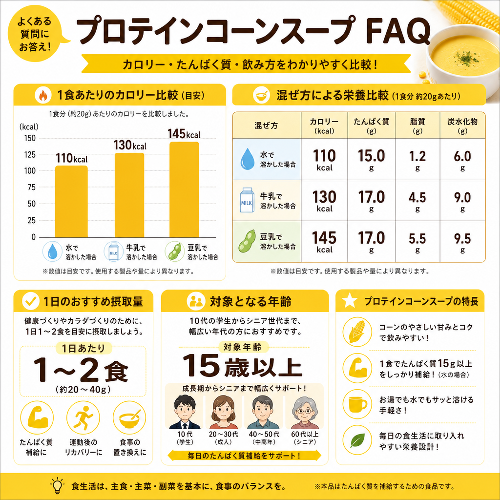 よくある質問：飲み方・カロリー・対象年齢