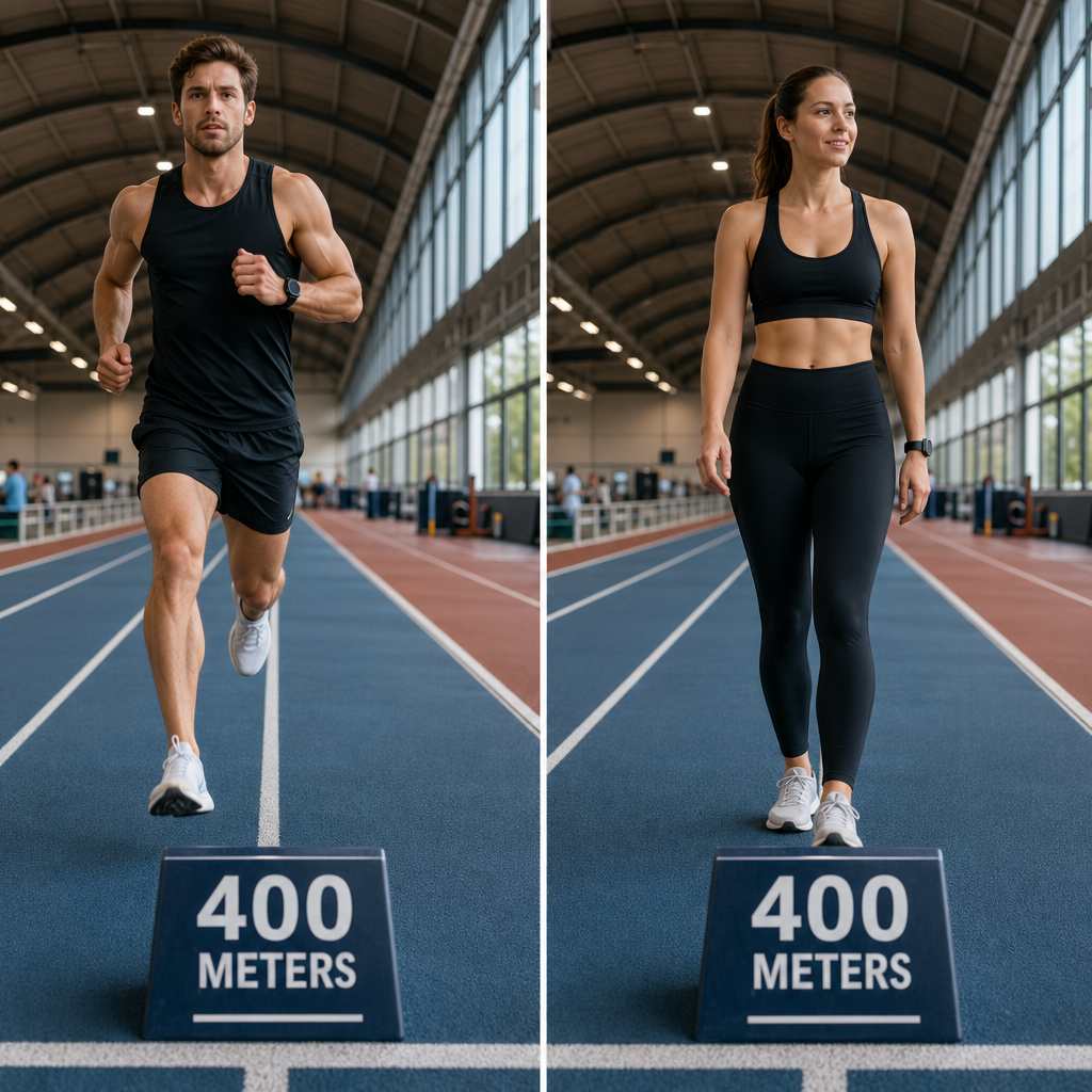 同じ距離を歩いた場合・走った場合の比較